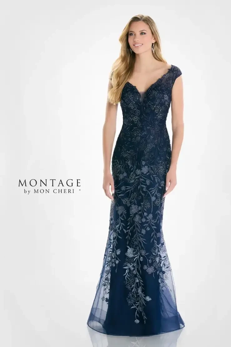The Most Chic Navy Blue MOB Gowns