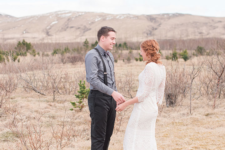 The Bride Wore Modest Mon Cheri To Her Icelandic Elopement