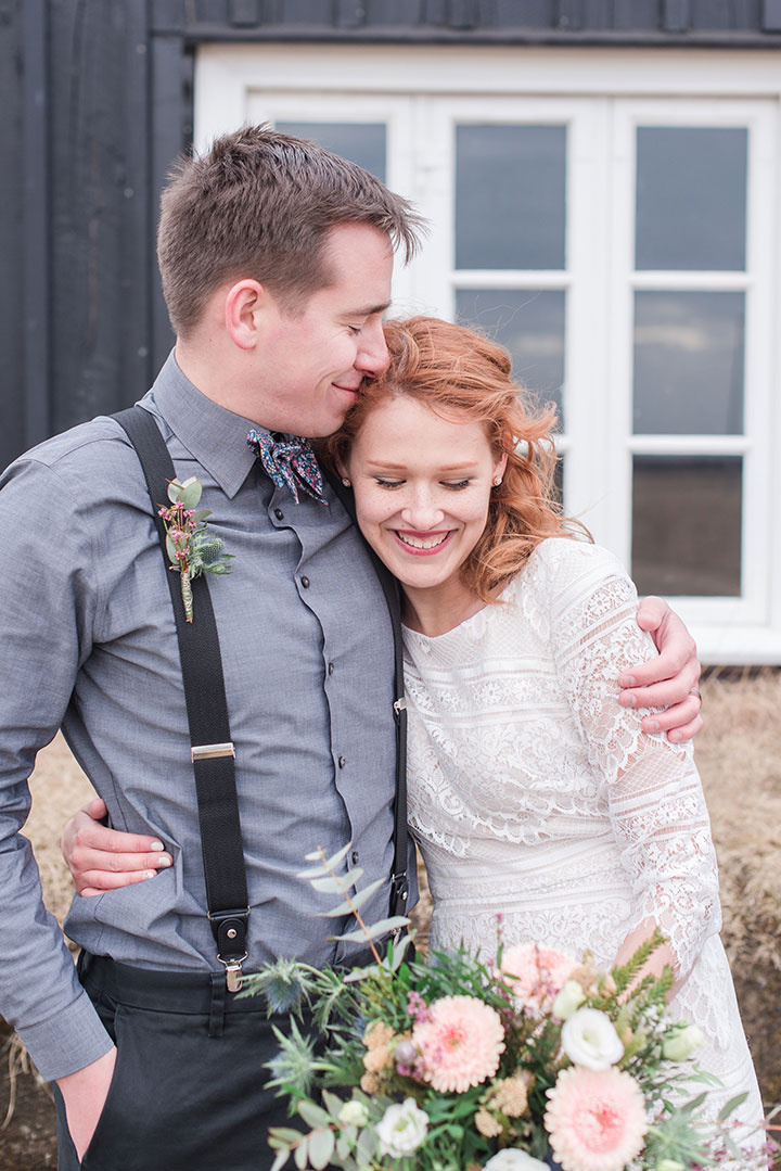 The Bride Wore Modest Mon Cheri To Her Icelandic Elopement