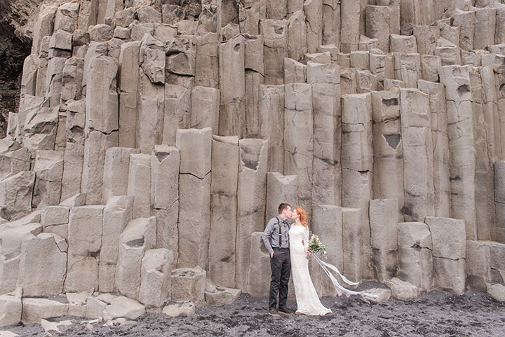 The Bride Wore Modest Mon Cheri To Her Icelandic Elopement