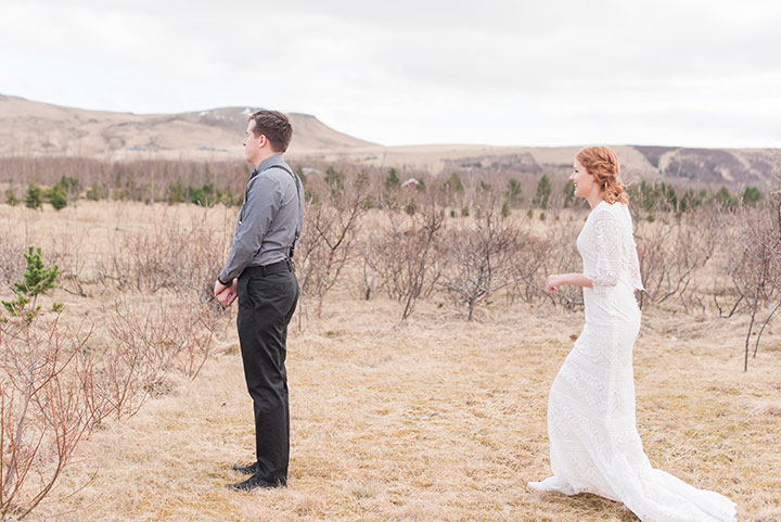The Bride Wore Modest Mon Cheri To Her Icelandic Elopement