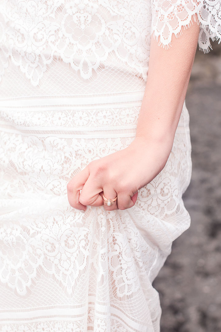 The Bride Wore Modest Mon Cheri To Her Icelandic Elopement