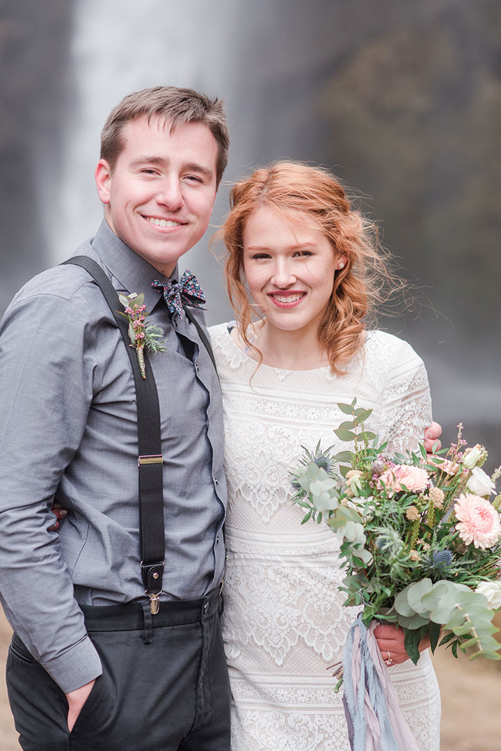 The Bride Wore Modest Mon Cheri To Her Icelandic Elopement