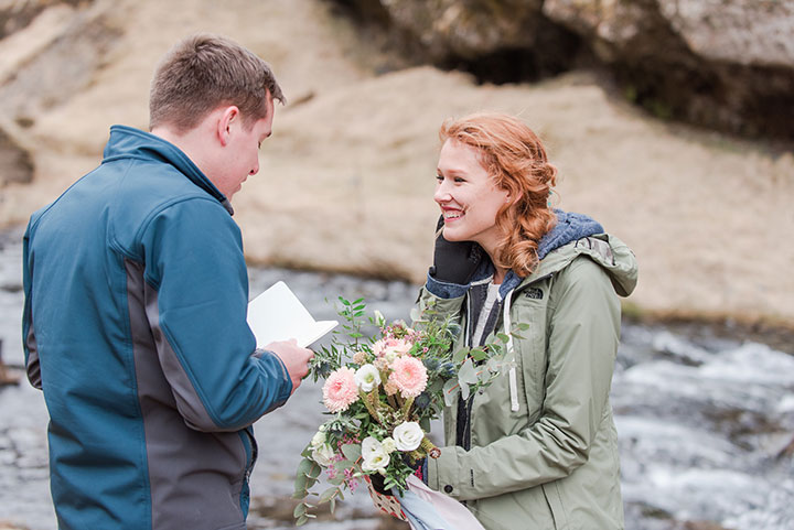 The Bride Wore Modest Mon Cheri To Her Icelandic Elopement