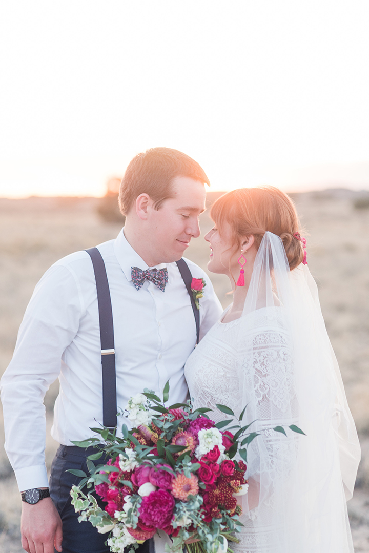 Bride & Groom Portraits at Casa Perea In New Mexico