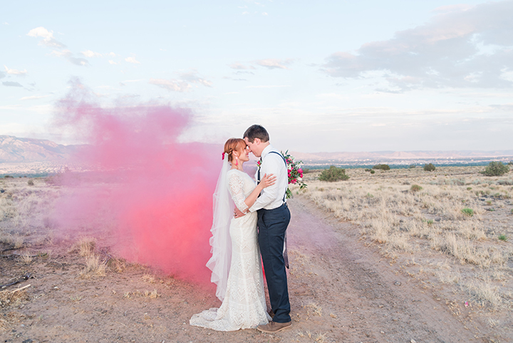 Bride & Groom Portraits at Casa Perea In New Mexico