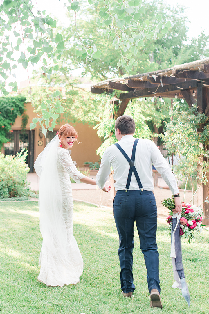 Bride & Groom Portraits at Casa Perea In New Mexico