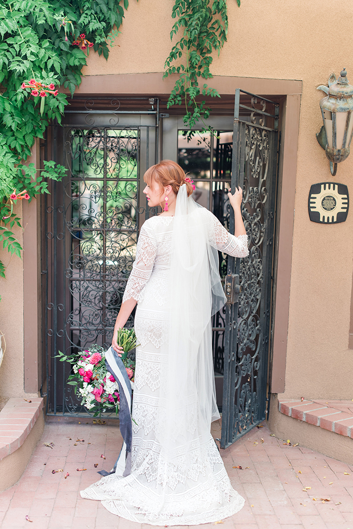 Bride & Groom Portraits at Casa Perea In New Mexico