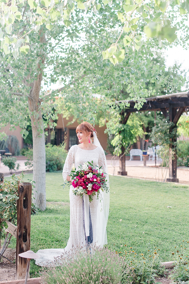 Bride & Groom Portraits at Casa Perea In New Mexico