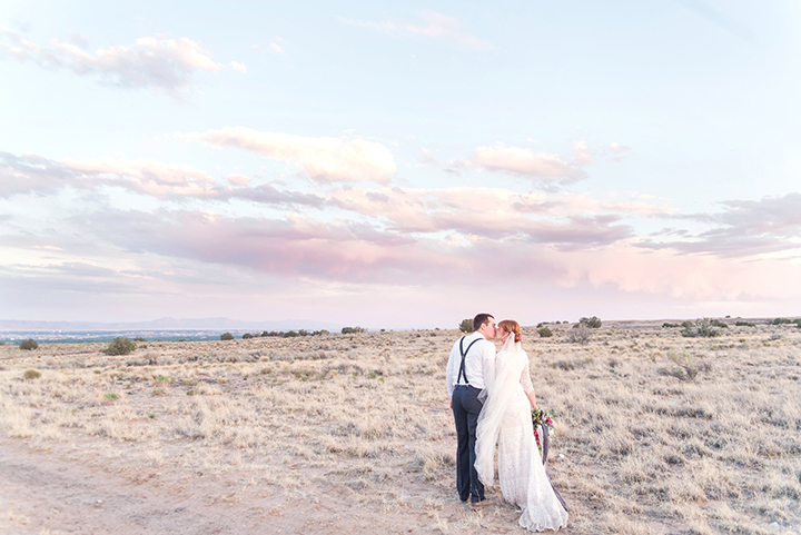 Bride & Groom Portraits at Casa Perea In New Mexico