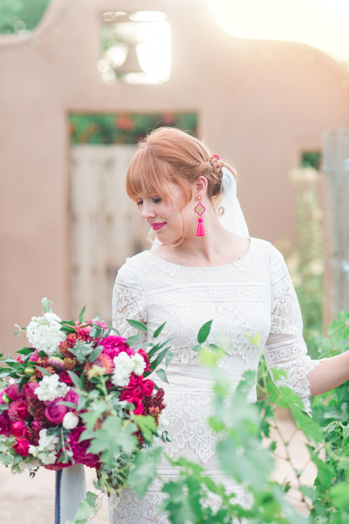 Bride & Groom Portraits at Casa Perea In New Mexico