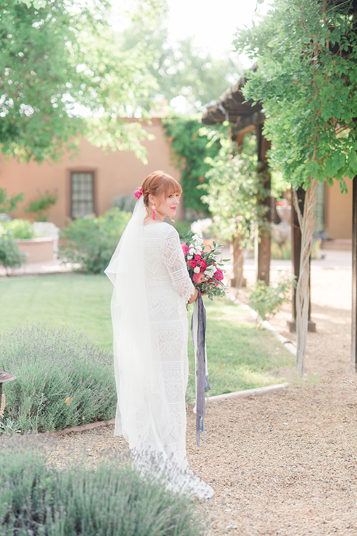 Bride & Groom Portraits at Casa Perea In New Mexico