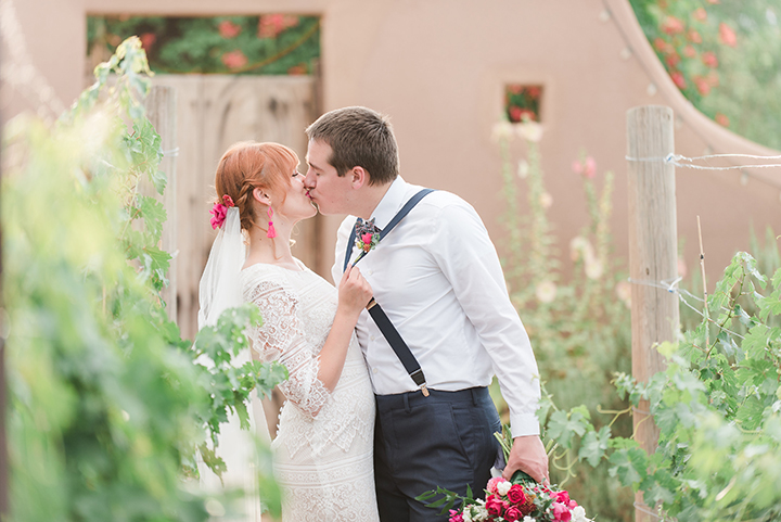 Bride & Groom Portraits at Casa Perea In New Mexico