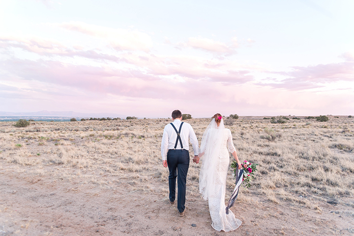 Bride & Groom Portraits at Casa Perea In New Mexico
