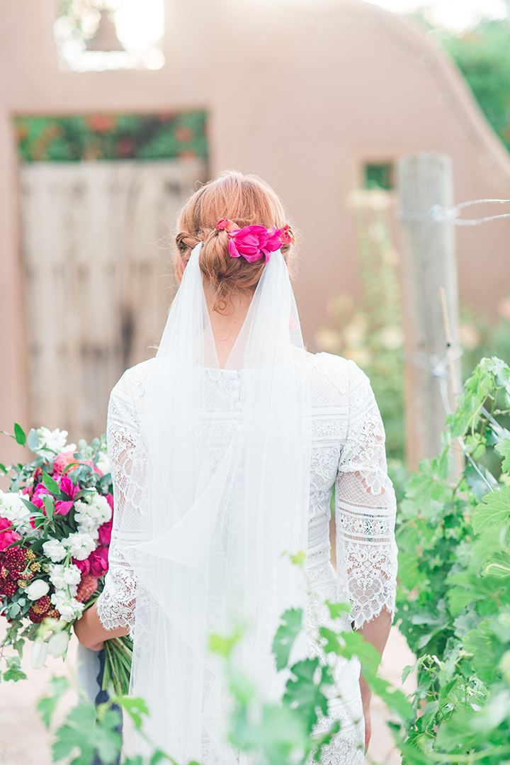 Bride & Groom Portraits at Casa Perea In New Mexico
