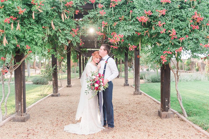 Bride & Groom Portraits at Casa Perea In New Mexico