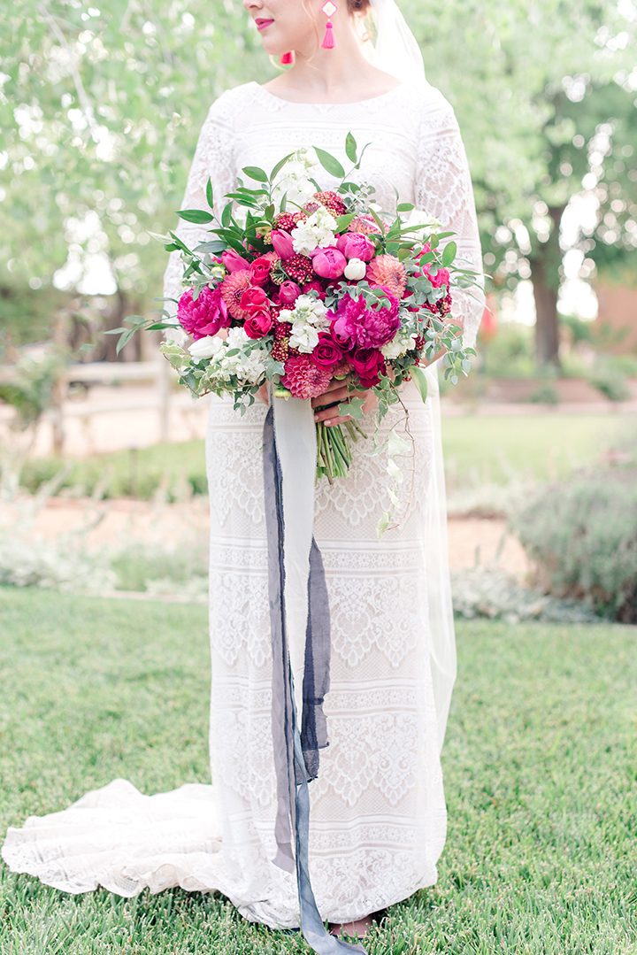 Bride & Groom Portraits at Casa Perea In New Mexico