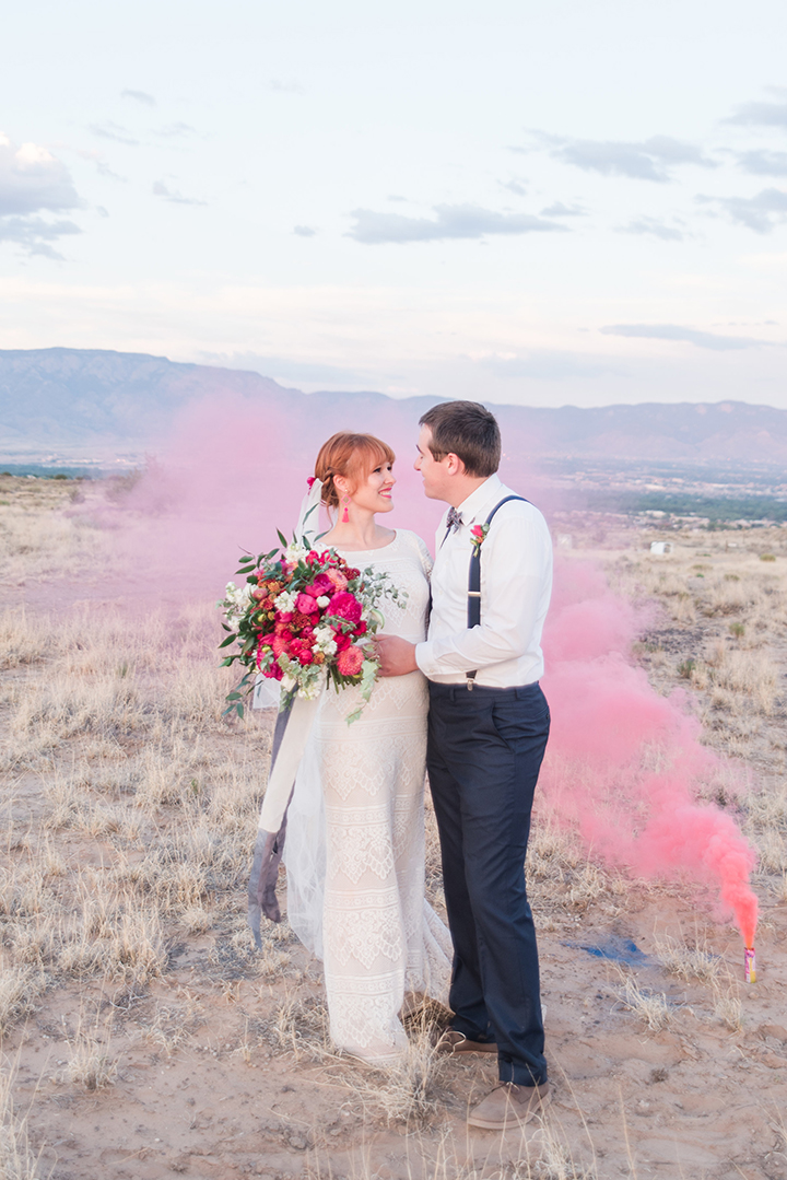 Bride & Groom Portraits at Casa Perea In New Mexico