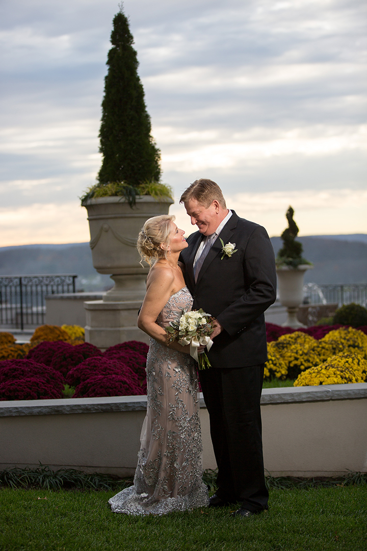 Montage by Mon Cheri's Metallic Embroidered Lace Gown Is Perfect For This Elopement