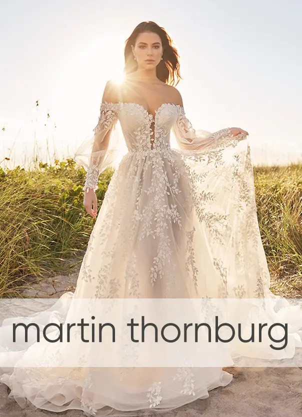 Woman wearing whimsical wedding dress