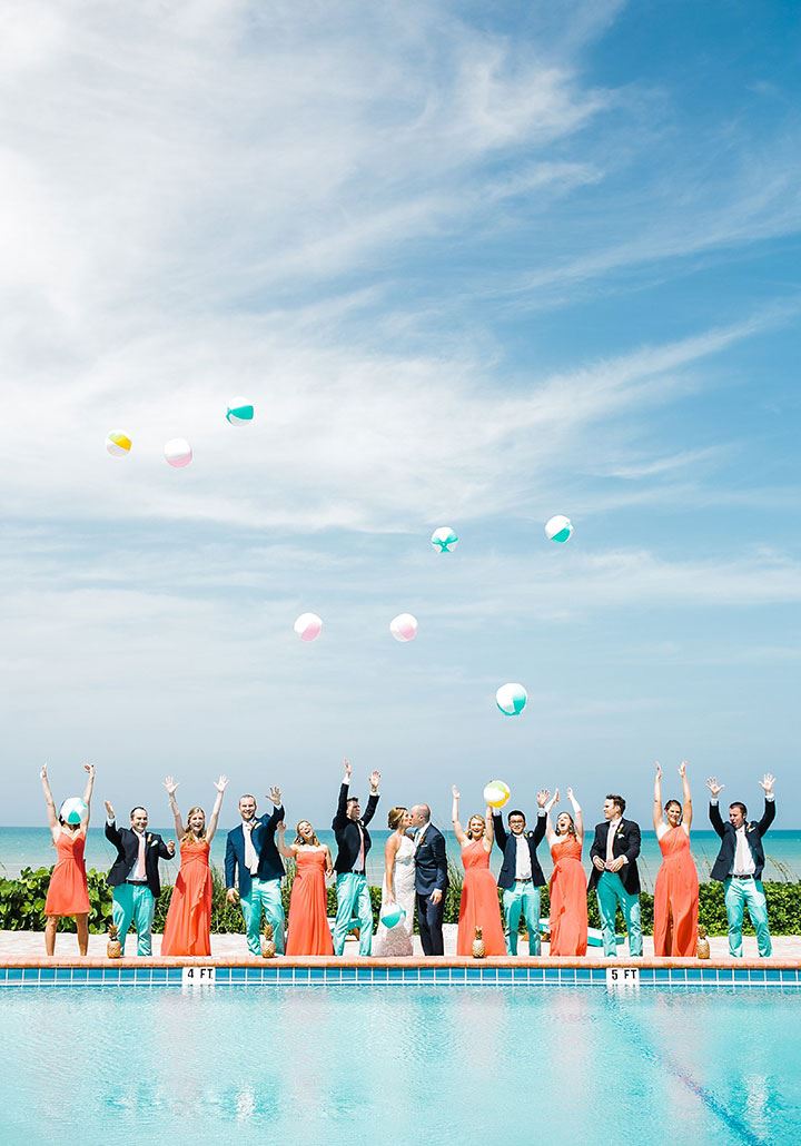 Summer Wedding Beach Ball Photo Op