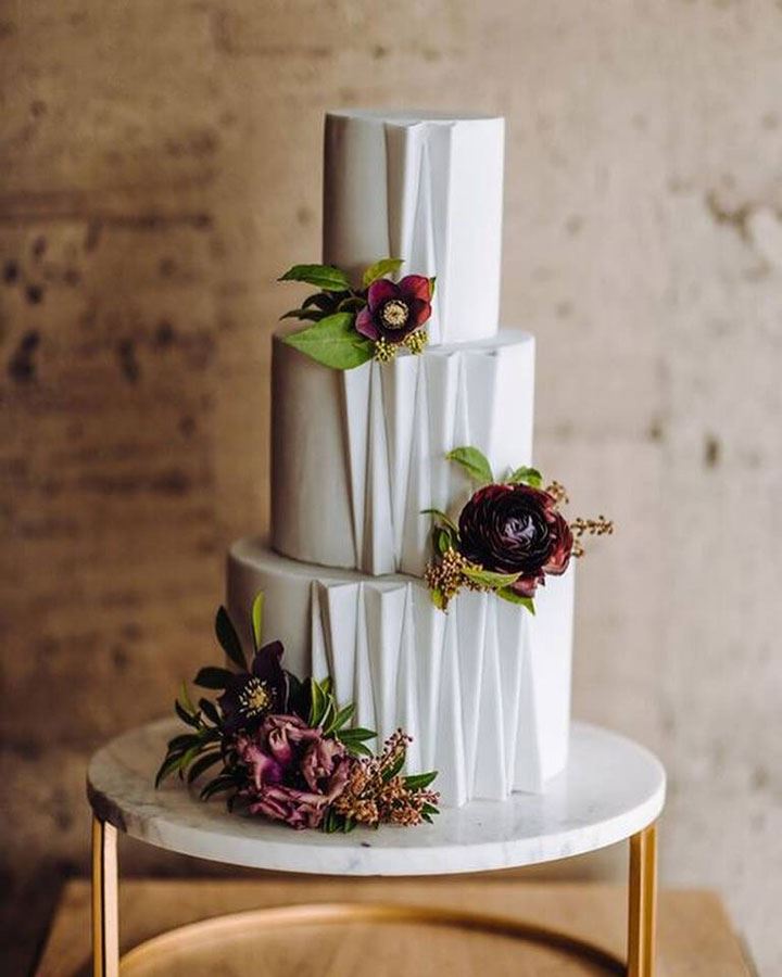 Paper Heart Patisserie&#39;s Architectural Inspired Wedding Cake