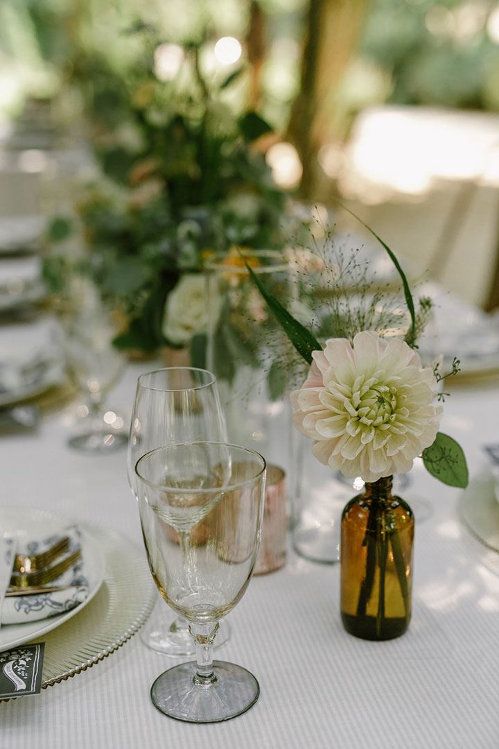 Wedding Flowers Of Cream &amp; Green With A Touch Of Peach