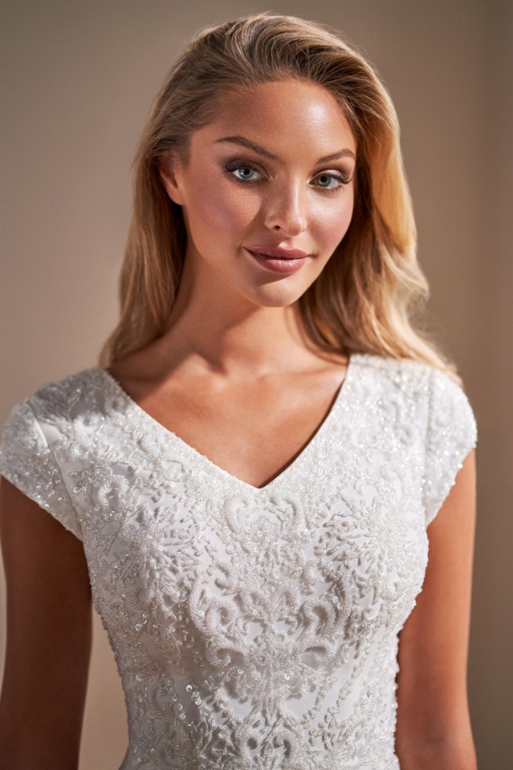 Modest by Mon Cheri #TR22174 #$4 Ivory picture