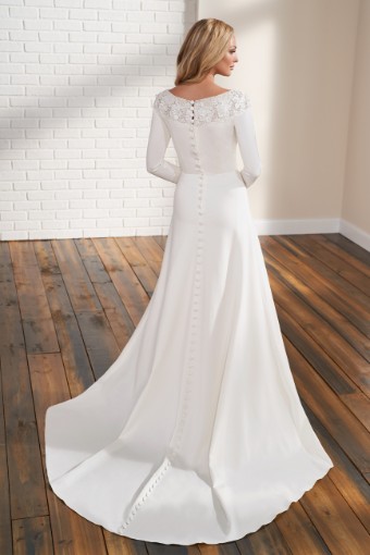 Modest by Mon Cheri #TR12292 $2 Ivory thumbnail