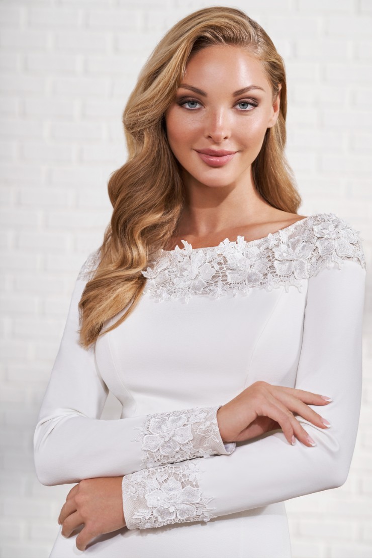 Modest by Mon Cheri #TR12292 #$3 Ivory picture