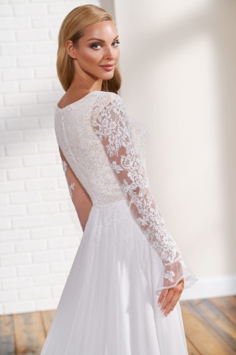 Modest by Mon Cheri #TR12295 $4 Ivory/Nude thumbnail