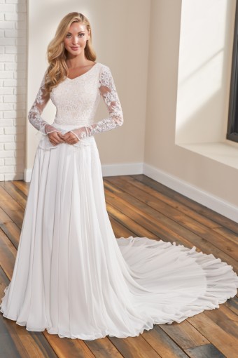 Modest by Mon Cheri #TR12295 $0 default Ivory/Nude thumbnail