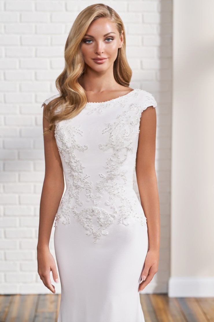 Modest by Mon Cheri #TR12296 #$3 Ivory picture