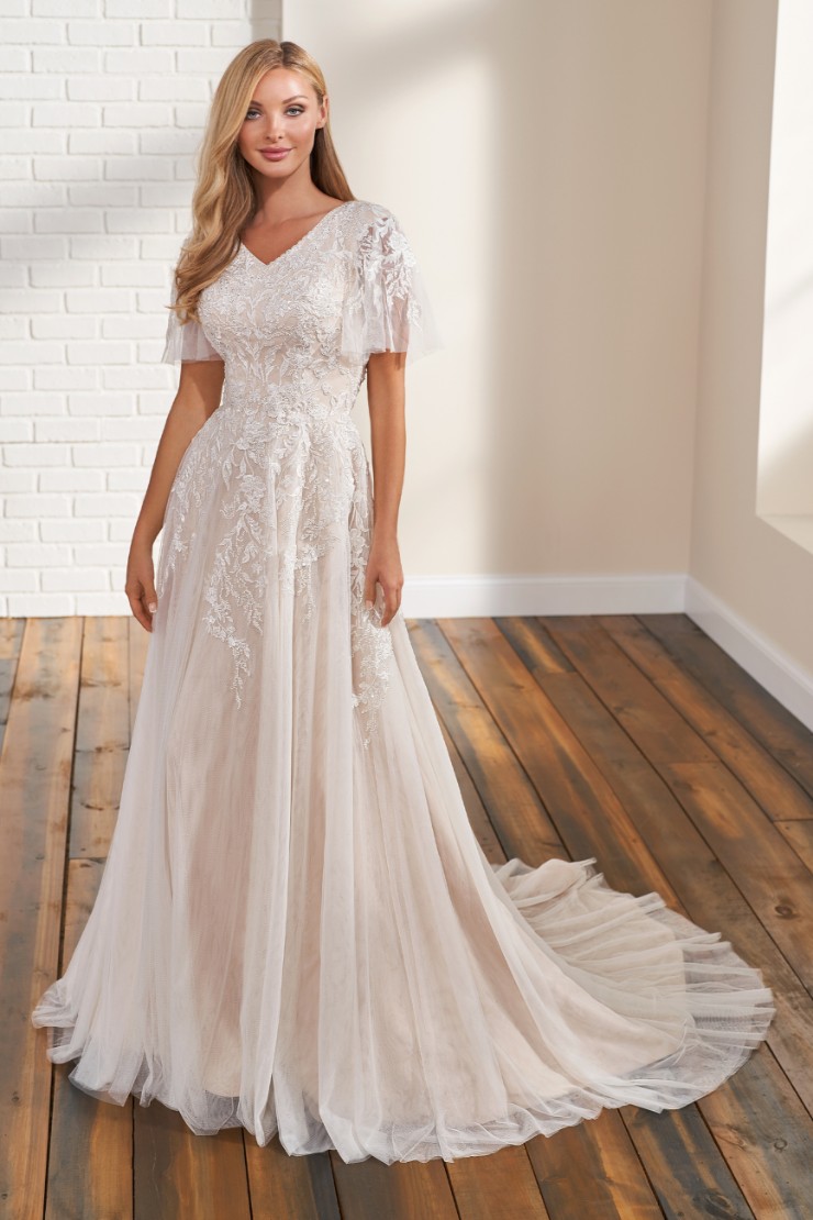 Modest by Mon Cheri #TR12297 #0 default Ivory/Nude picture