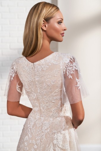 Modest by Mon Cheri #TR12297 $4 Ivory/Nude thumbnail