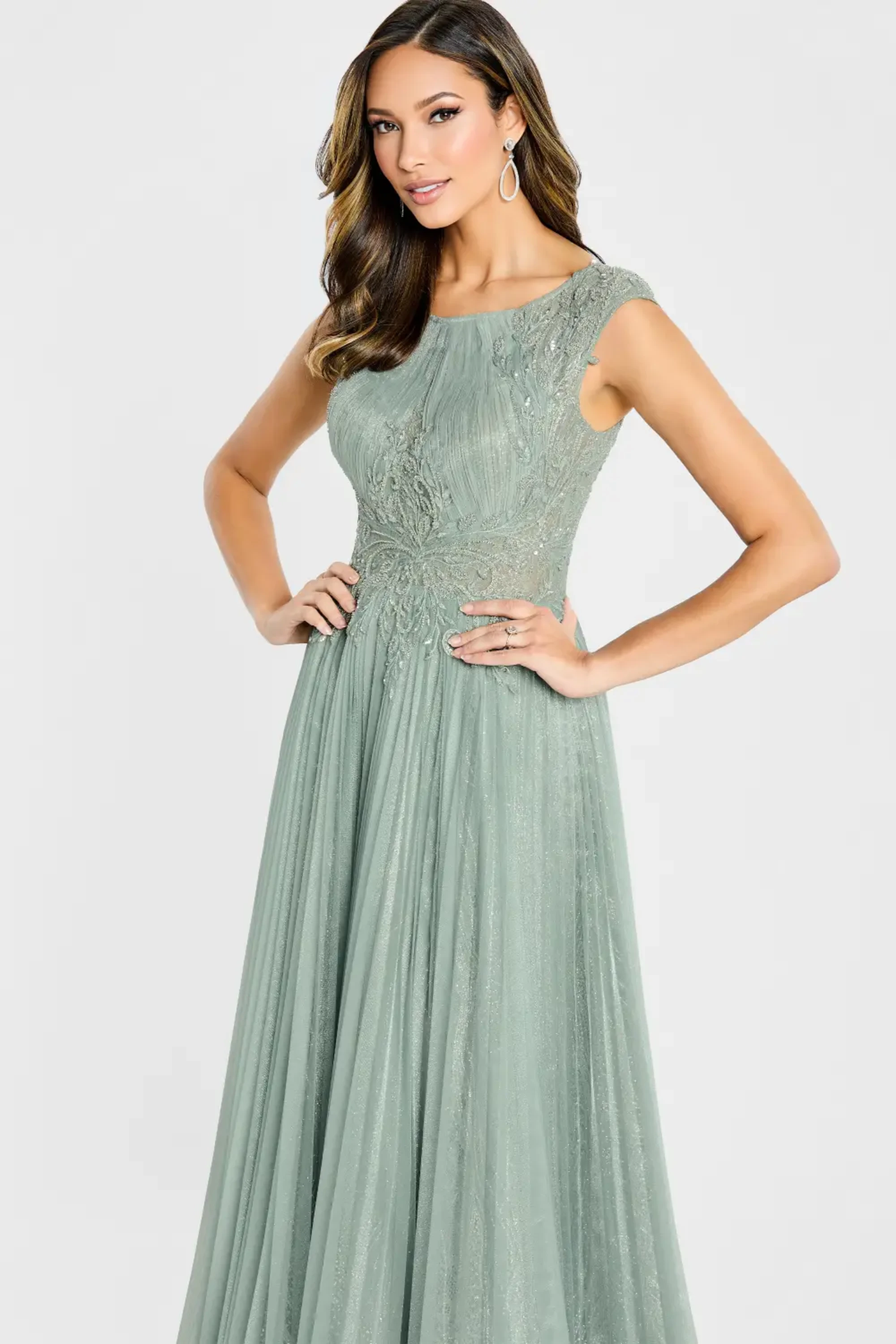 open lace back dress Blush Mother Of The Bride Dress Sheath Embellished Short Sleeves Ruched  Mother Of The Bride Dresses main image 1