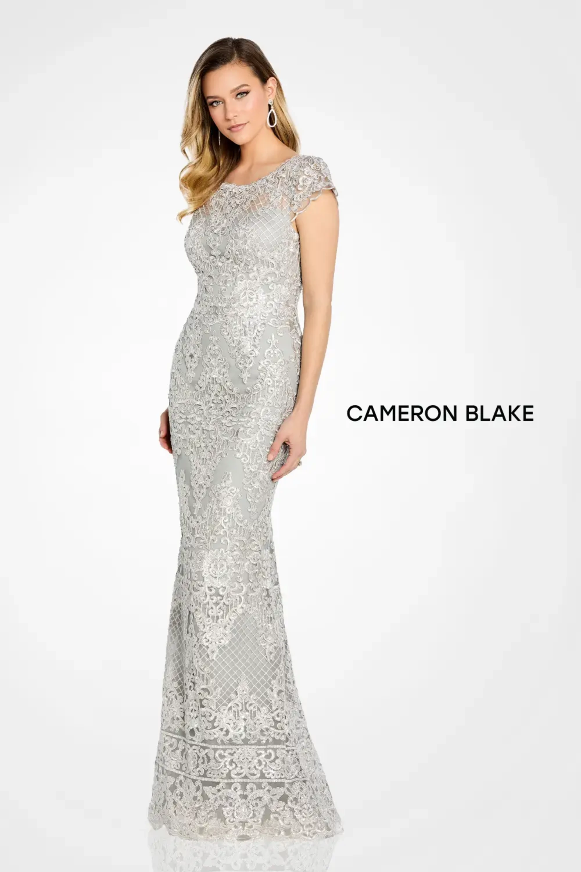 Allover Lace Mother Of The Bride Dress | CB105