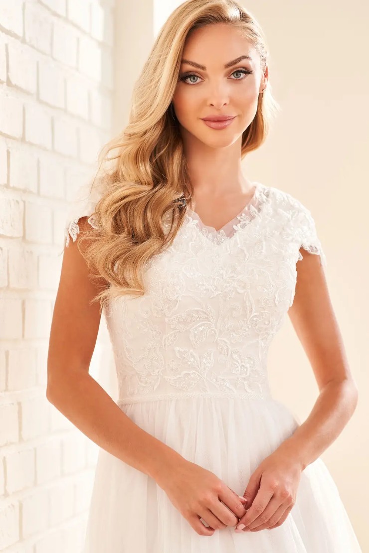 Modest by Mon Cheri #MOD1816 #3 Ivory picture