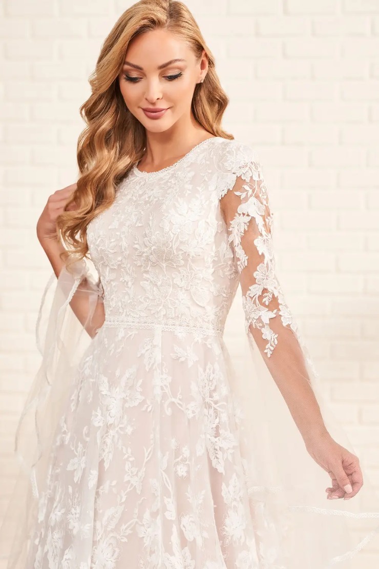 Modest by Mon Cheri #MOD1817 #3 Ivory picture