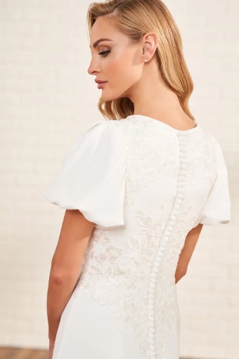 Modest by Mon Cheri #MOD1820 $4 Ivory thumbnail