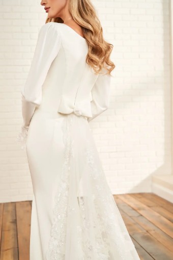 Modest by Mon Cheri #MOD1824 $5 Diamond White thumbnail