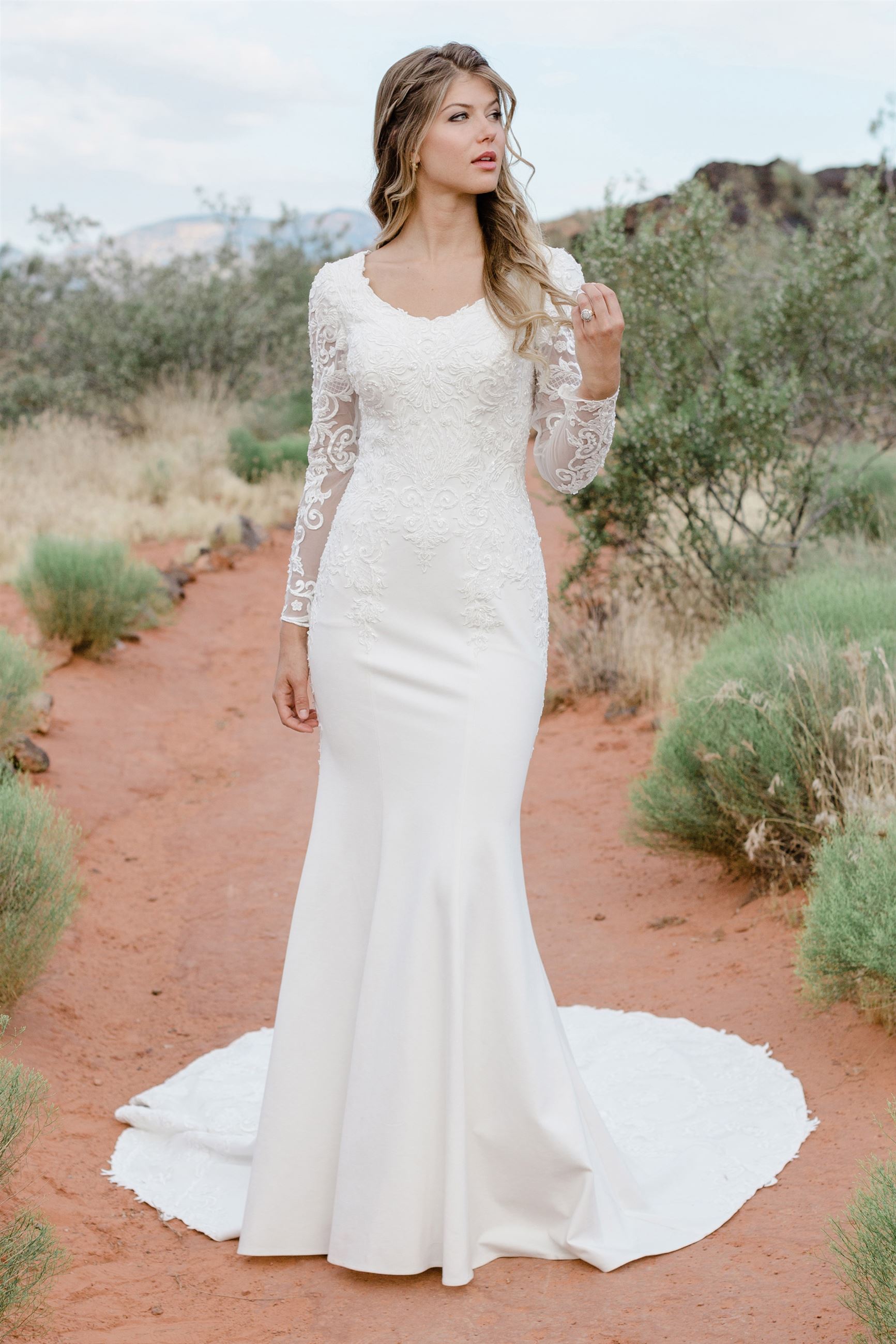 mormon wedding dress