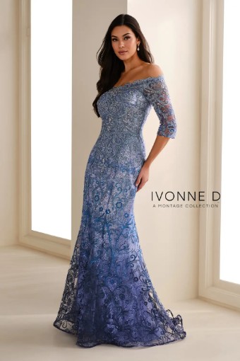 Ivonne D #118D07 $1 Navy Blue/Periwinkle thumbnail