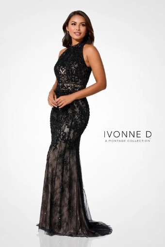 Ivonne D #218D27 $4 Black/Nude thumbnail