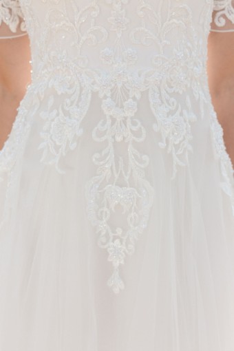 Modest by Mon Cheri #TR12029 $2 Ivory/Light Petal thumbnail