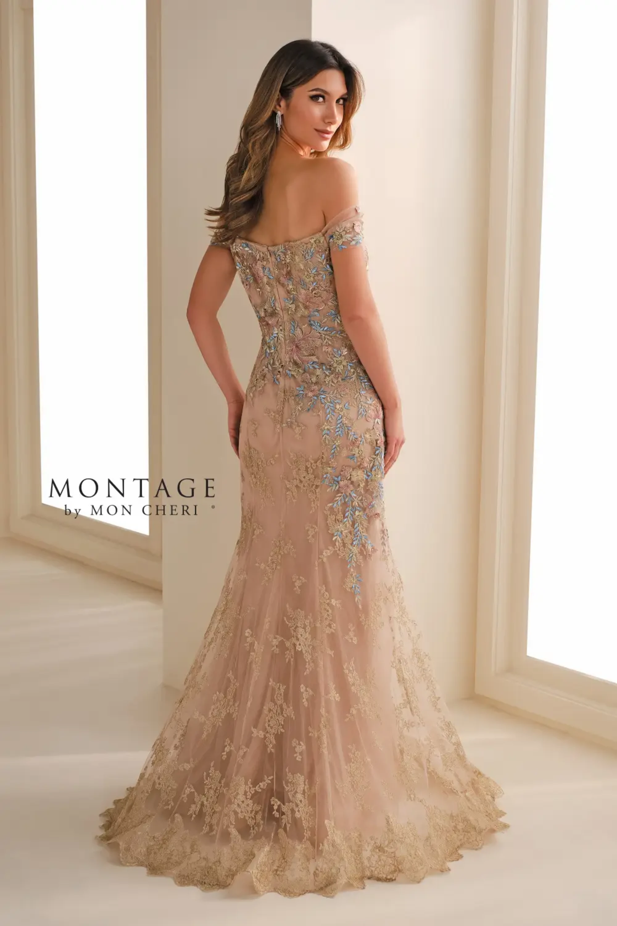 ミッチ　Xodas Goblet 24K Gold Fume Foot Montage | Signature Dresses - 118961 | Signature Dresses