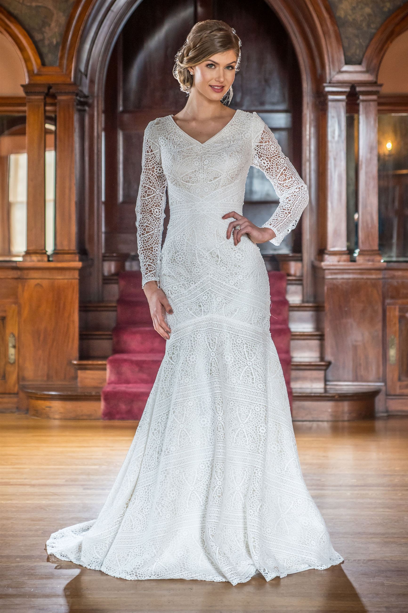 mon cheri bridals modest
