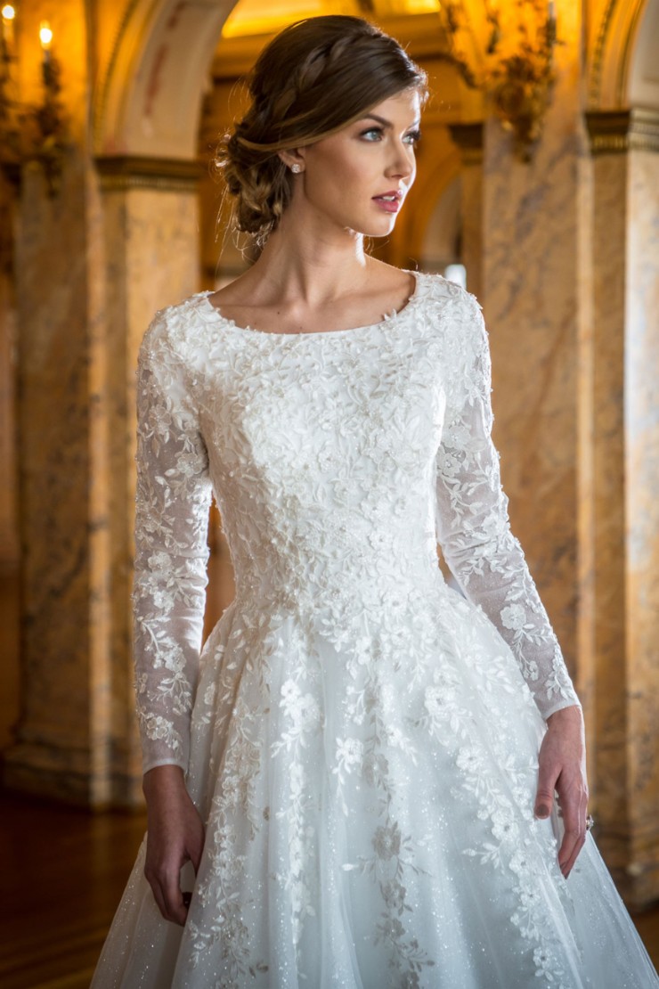Modest by Mon Cheri #TR22055 #$1 Ivory picture