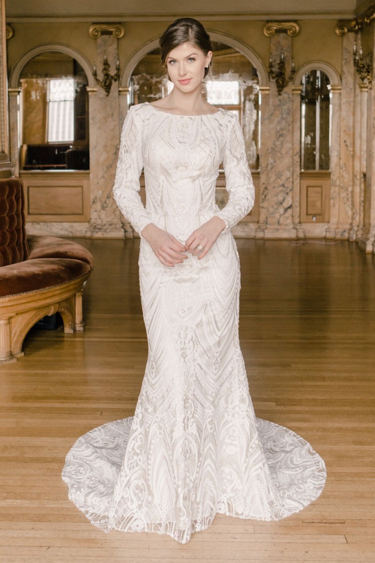 Modest by Mon Cheri #TR22059 #$0 default Ivory picture