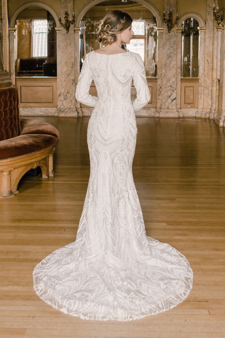 Modest by Mon Cheri #TR22059 #$1 Ivory picture